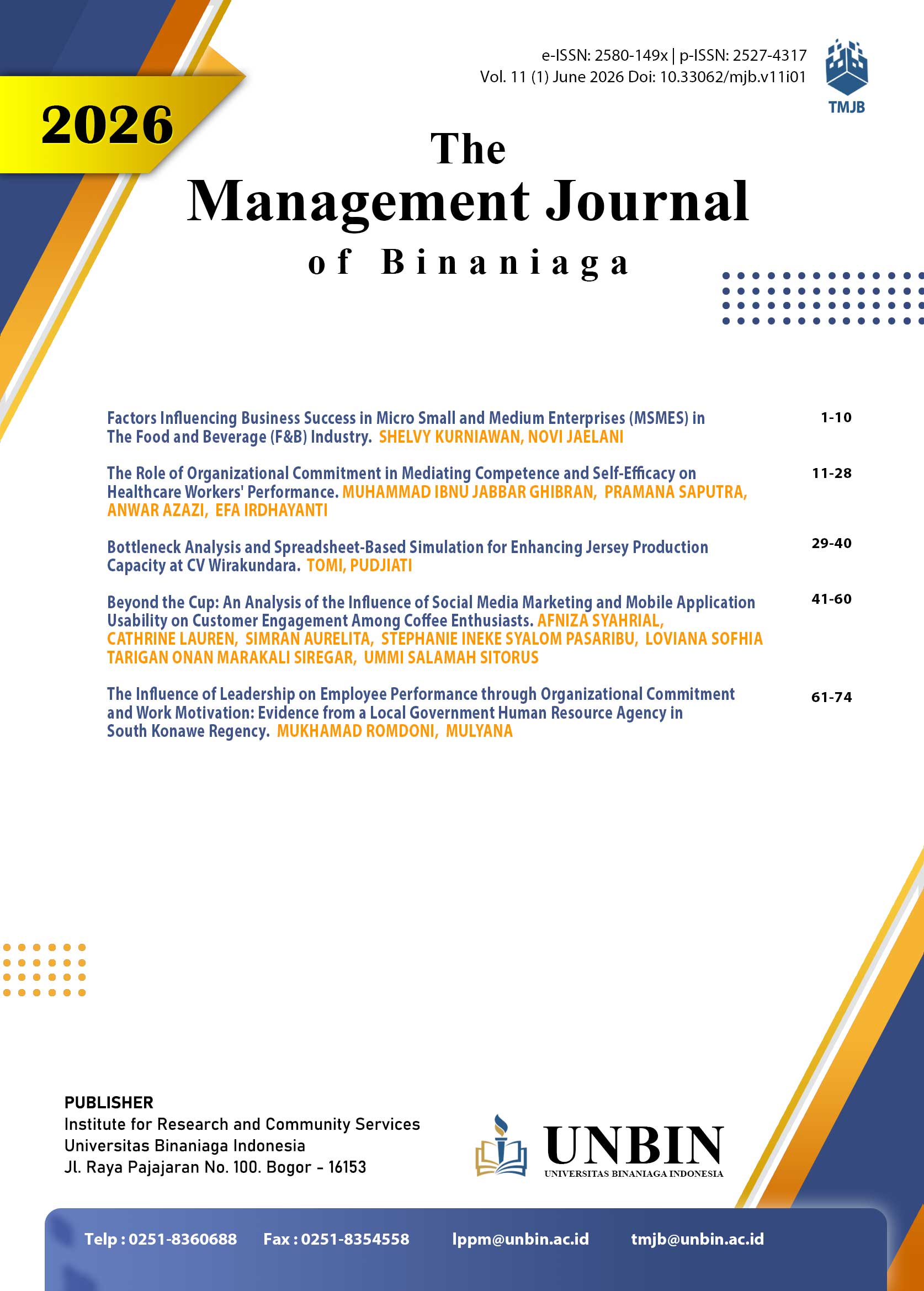 					View Vol. 11 No. 01 (2026): June 2026
				